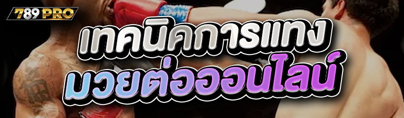 เทคนิคการแทงมวยต่อออนไลน์
